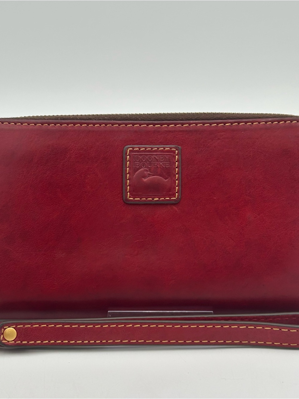 Dooney & Bourke Red Leather Satchel with Matching Wallet - Picture 8 of 16